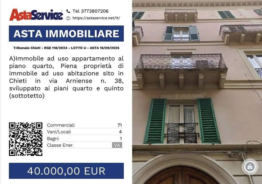appartamento in vendita a Chieti