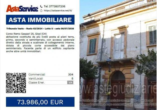 appartamento in vendita a Gissi