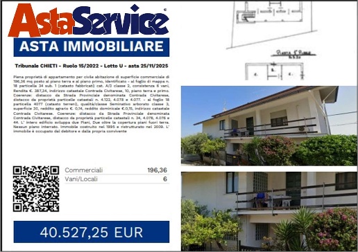 appartamento in vendita ad Ortona in zona Civitarese