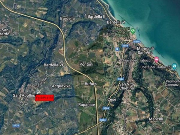 terreno agricolo in vendita a San Vito Chietino in zona Sant'Apollinare