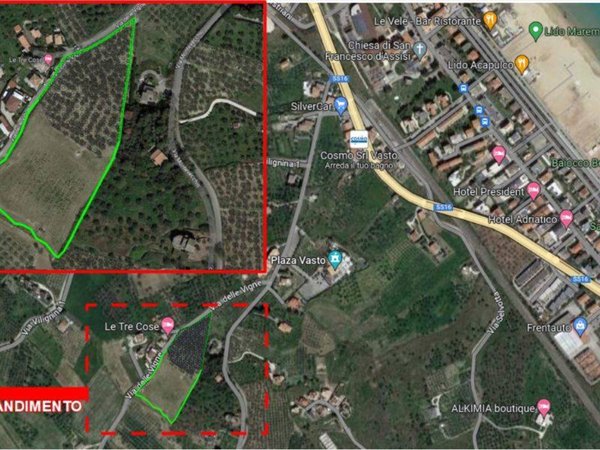 terreno edificabile in vendita a Vasto in zona Montevecchio