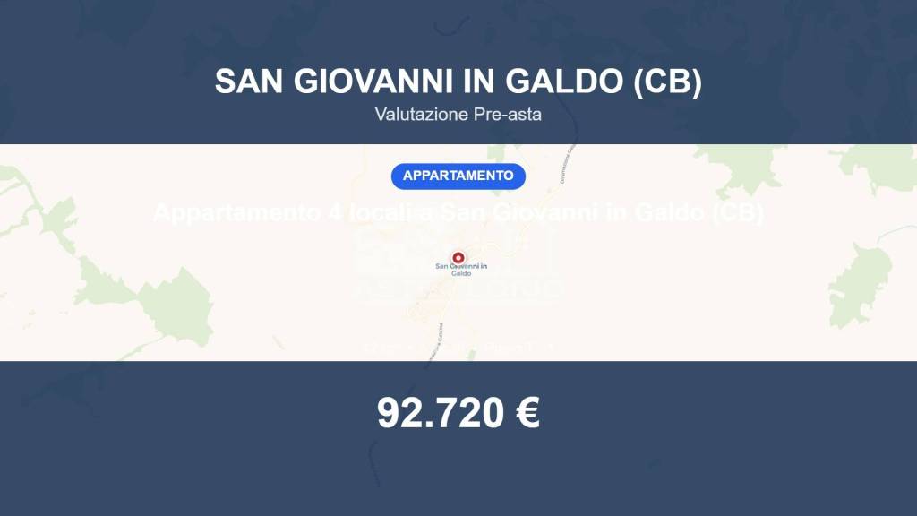 appartamento in vendita a San Giovanni in Galdo