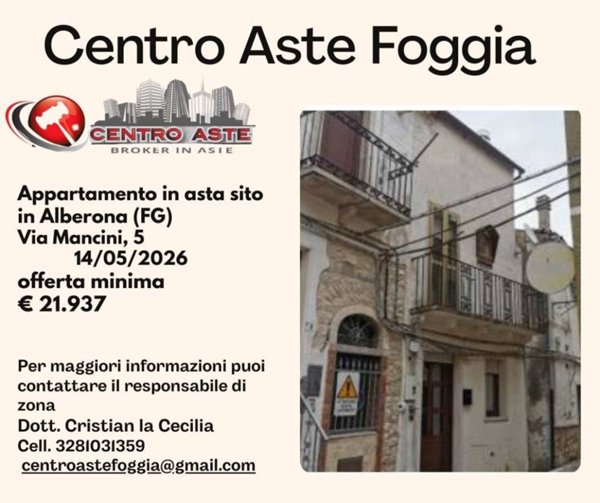 appartamento in vendita ad Alberona