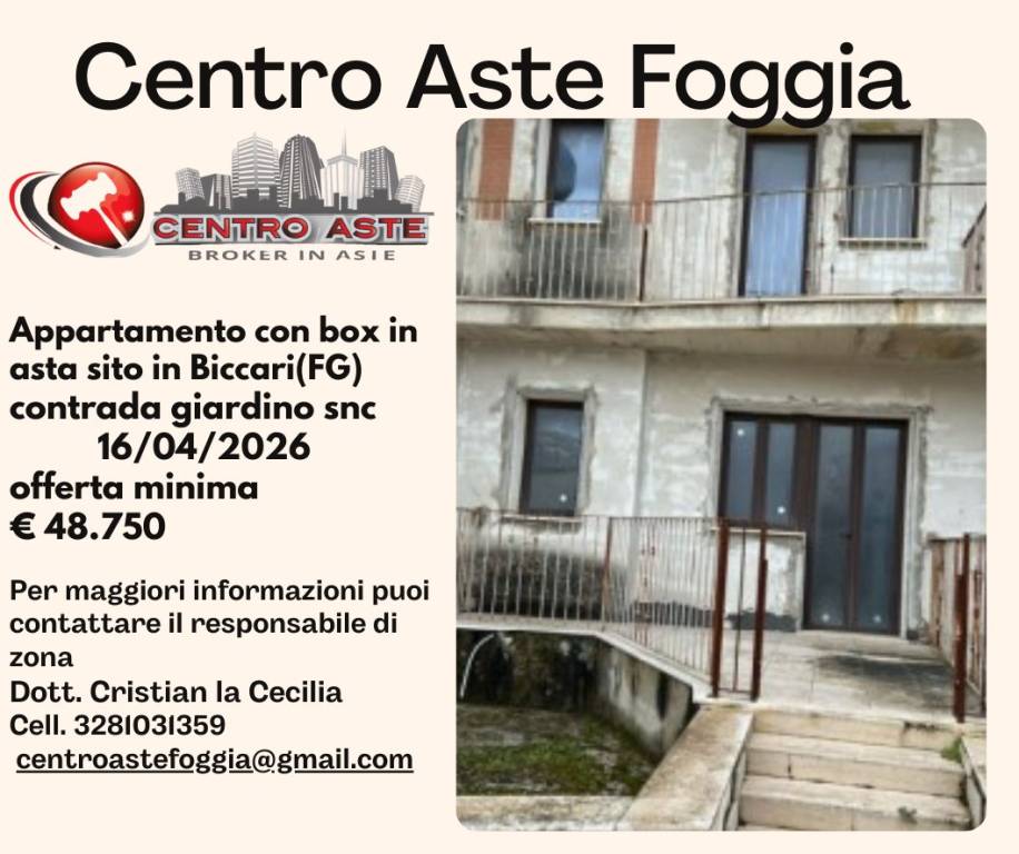 appartamento in vendita a Biccari