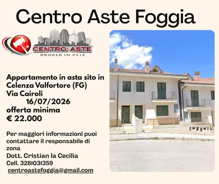 appartamento in vendita a Celenza Valfortore