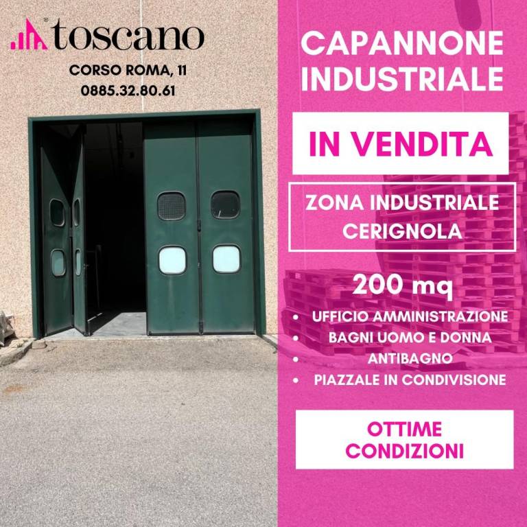 locale commerciale in vendita a Cerignola
