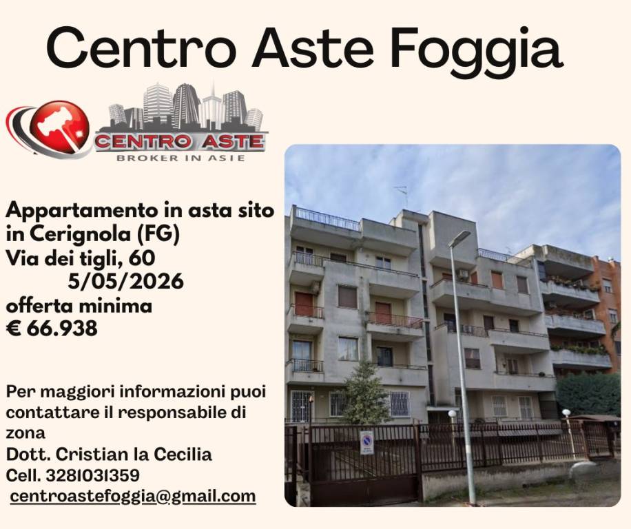 appartamento in vendita a Cerignola