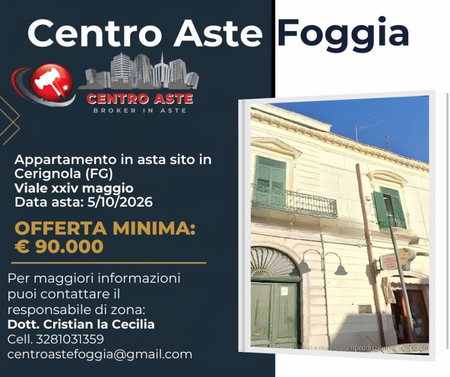 appartamento in vendita a Cerignola in zona Centro Città