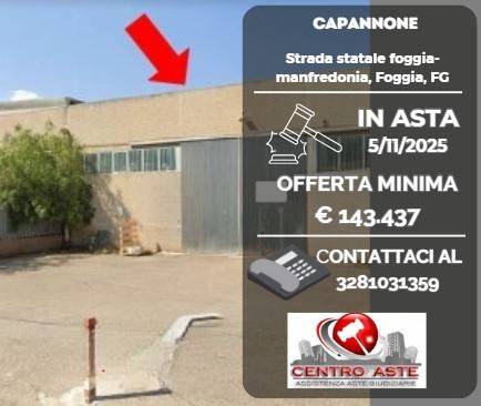 locale commerciale in vendita a Foggia in zona Villaggio Artigiani