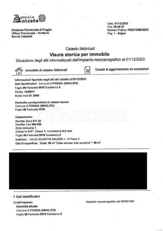 appartamento in vendita a Foggia in zona San Ciro