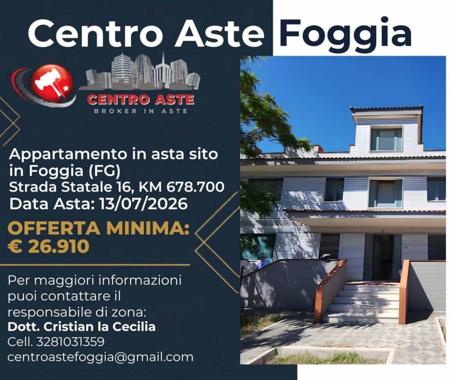 appartamento in vendita a Foggia in zona Candelaro