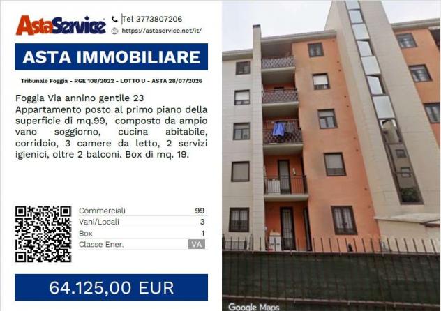 appartamento in vendita a Foggia in zona Macchia Gialla