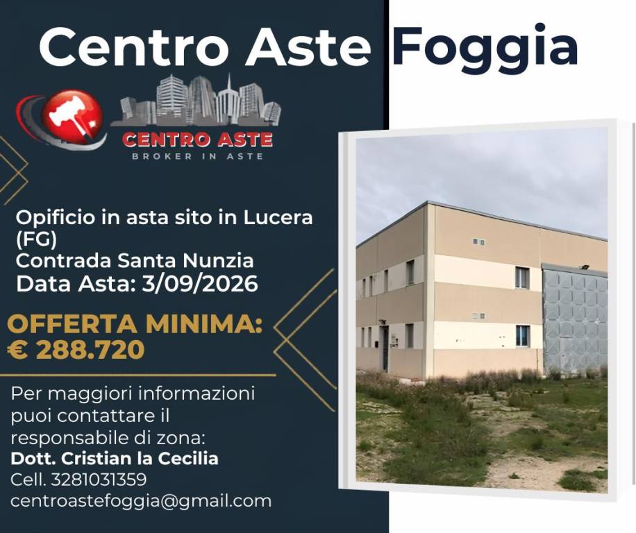 capannone in vendita a Lucera in zona San Giusto