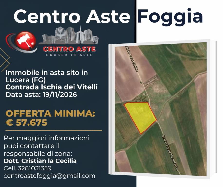 terreno in vendita a Lucera in zona San Giusto