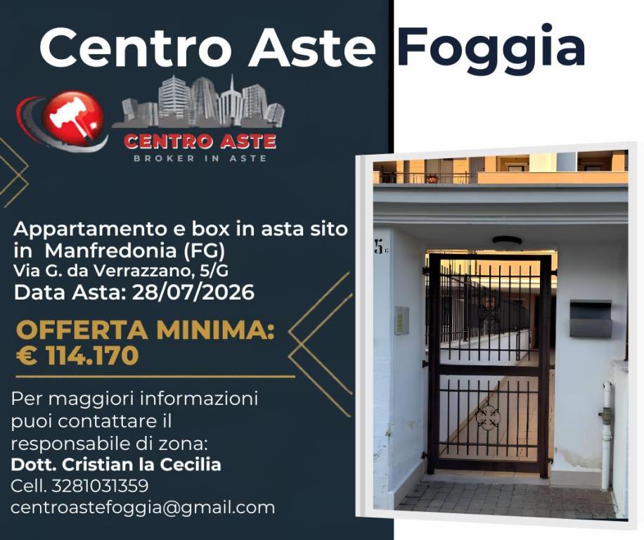 appartamento in vendita a Manfredonia in zona Pastini