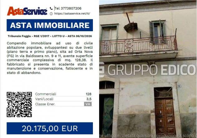 appartamento in vendita ad Orta Nova