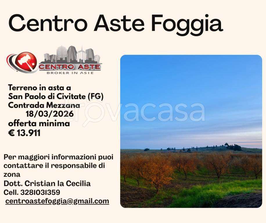 terreno agricolo in vendita a San Paolo di Civitate