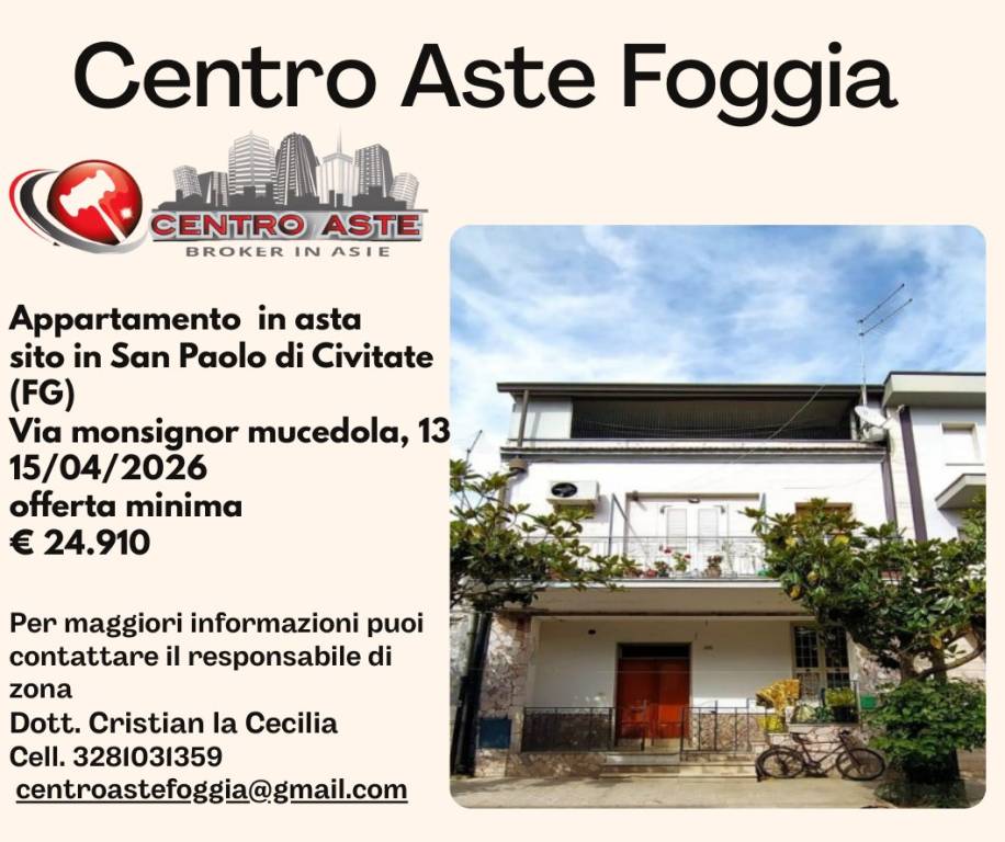 appartamento in vendita a San Paolo di Civitate