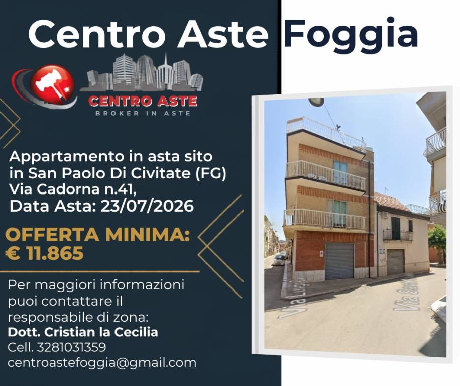 appartamento in vendita a San Paolo di Civitate