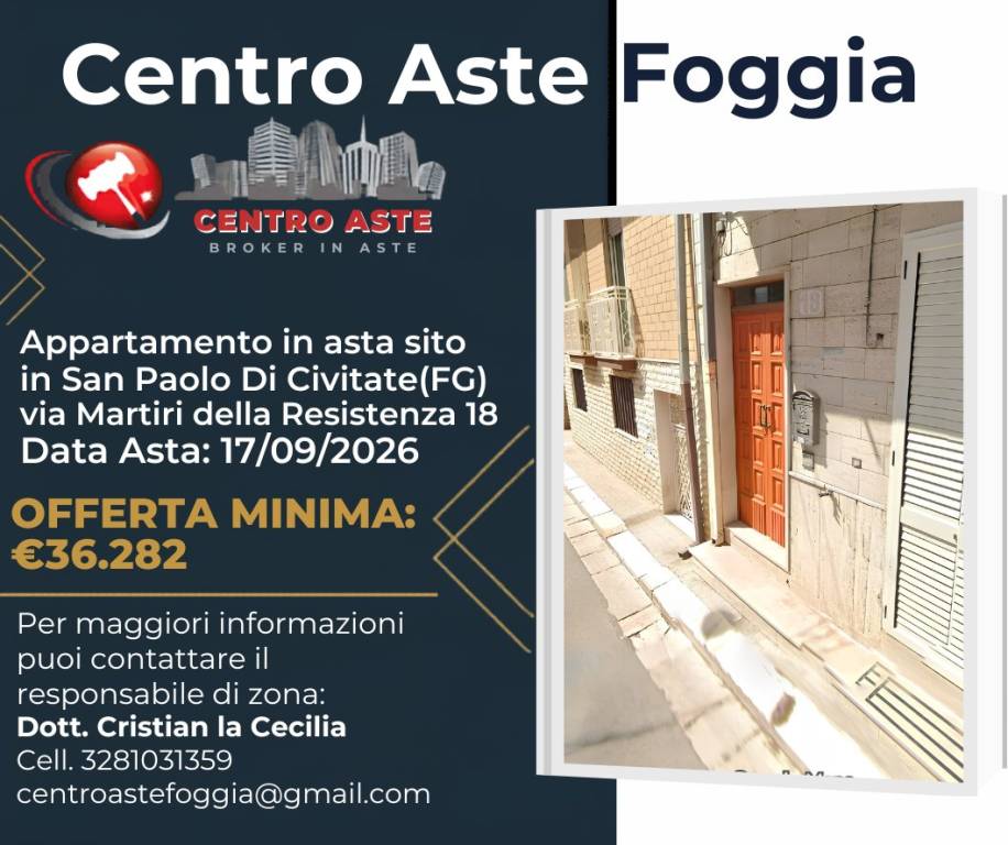 appartamento in vendita a San Paolo di Civitate