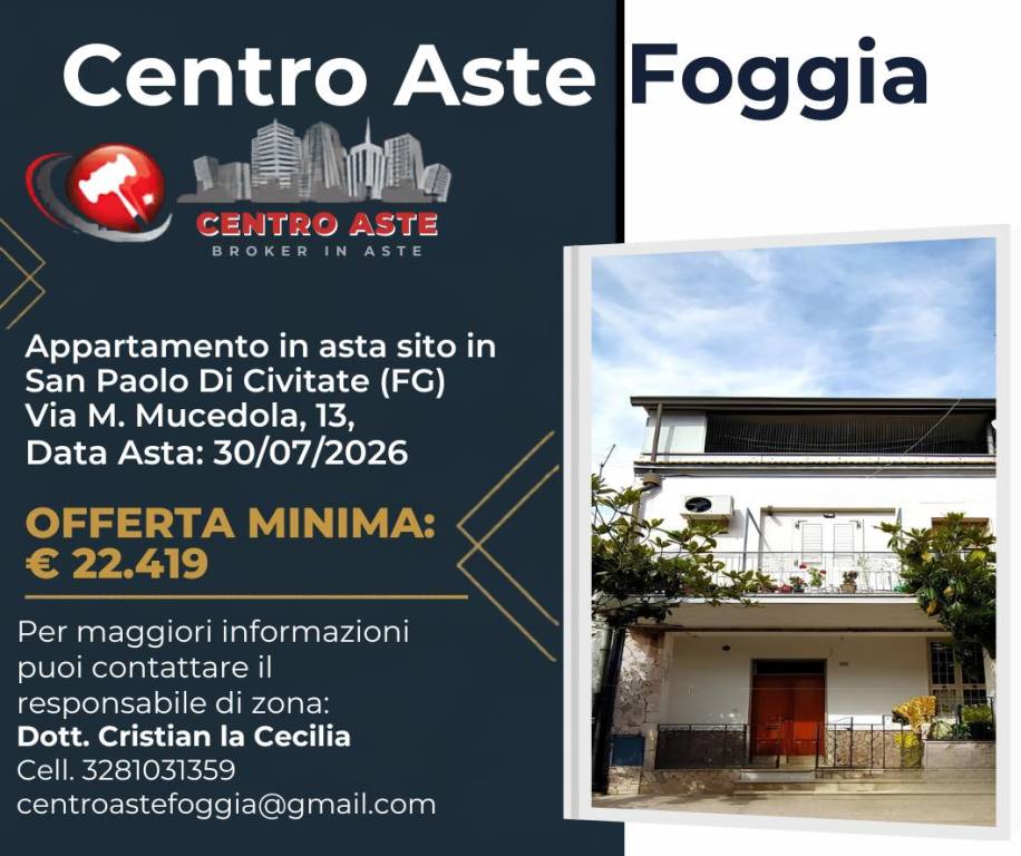 appartamento in vendita a San Paolo di Civitate