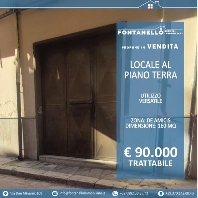 locale commerciale in vendita a San Severo