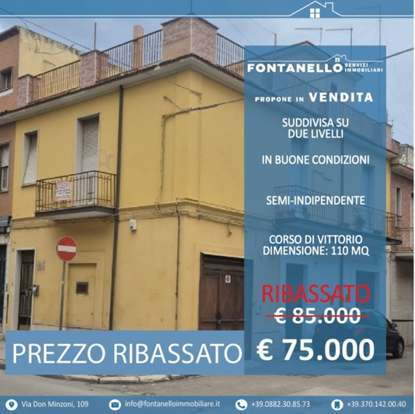 casa indipendente in vendita a San Severo