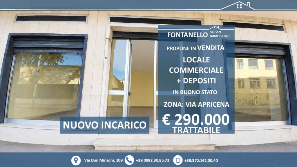 locale commerciale in vendita a San Severo