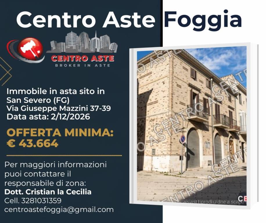locale commerciale in vendita a San Severo