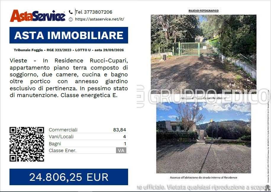 appartamento in vendita a Vieste in zona Pugnochiuso