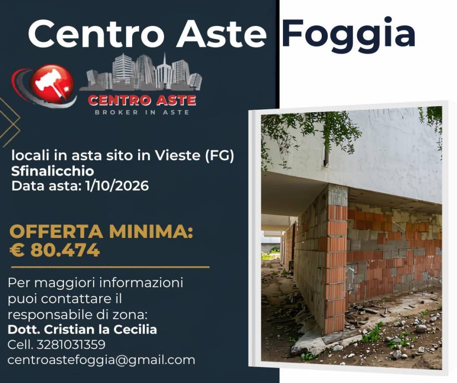 locale commerciale in vendita a Vieste