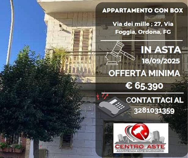 appartamento in vendita ad Ordona