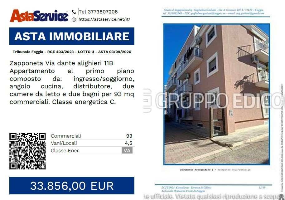 appartamento in vendita a Zapponeta