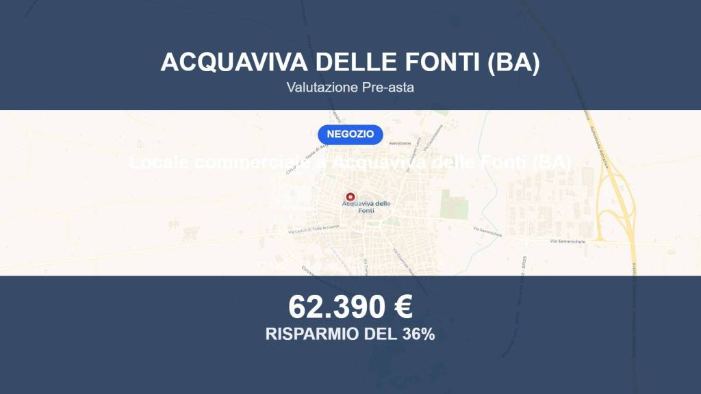 locale commerciale in vendita ad Acquaviva delle Fonti