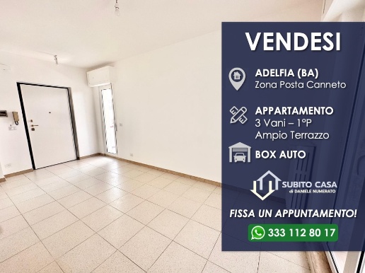appartamento in vendita ad Adelfia in zona Canneto