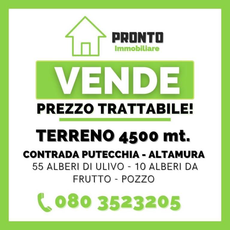 terreno agricolo in vendita ad Altamura
