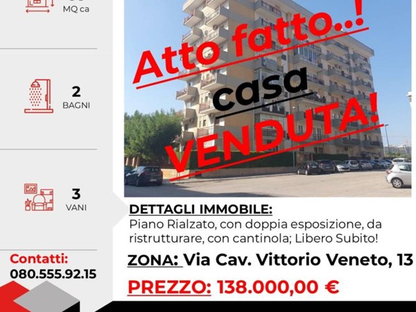 appartamento in vendita a Bari in zona Japigia