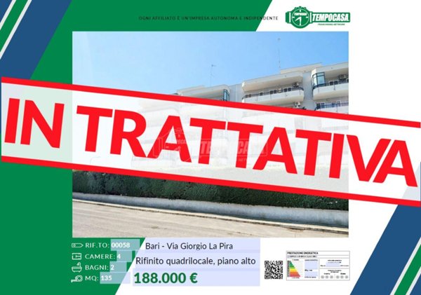 appartamento in vendita a Bari in zona Japigia