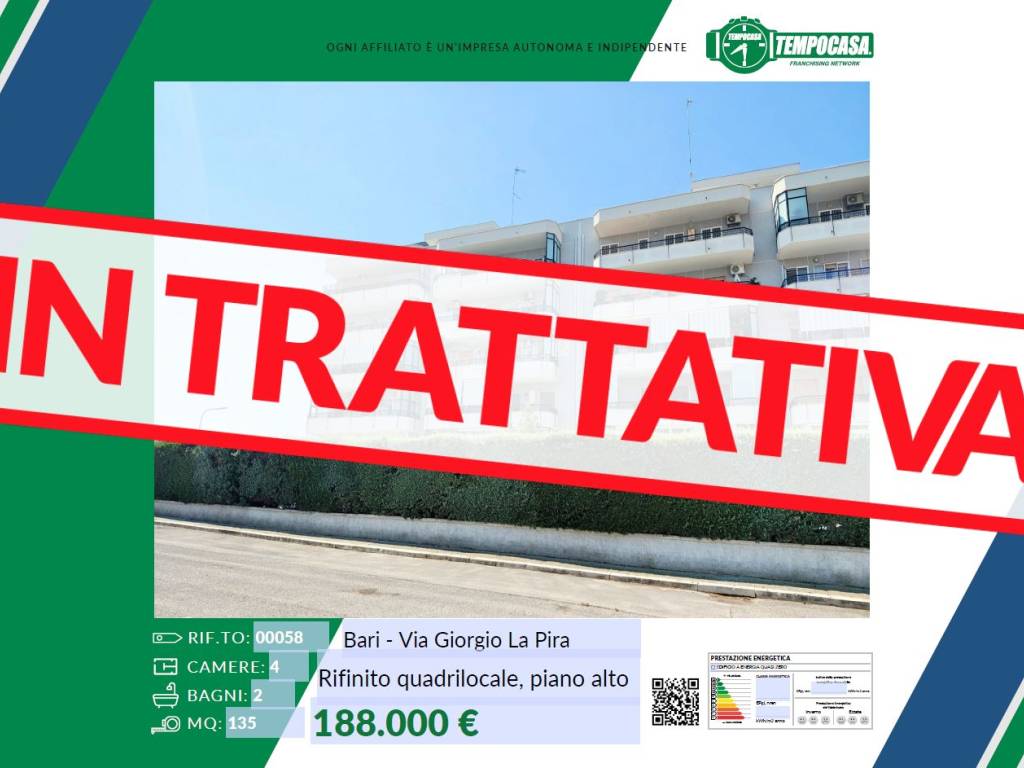 appartamento in vendita a Bari in zona Japigia