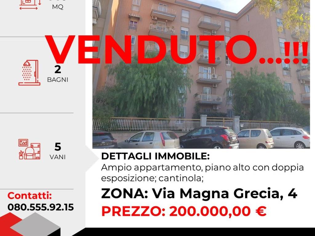 appartamento in vendita a Bari in zona Japigia