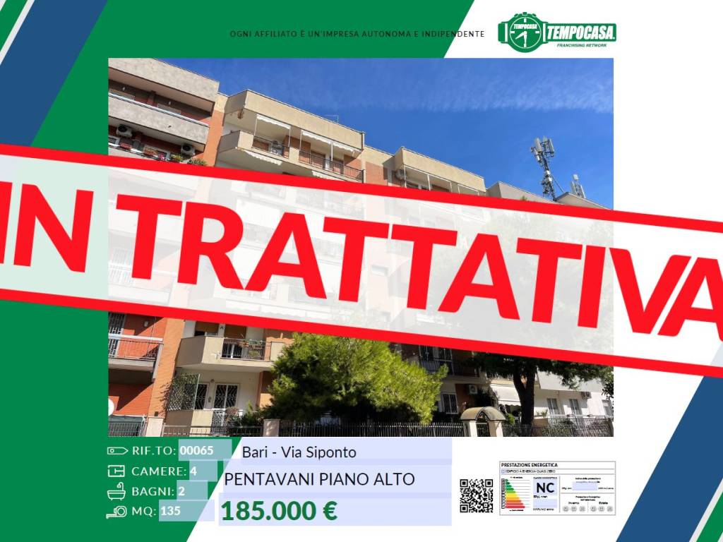appartamento in vendita a Bari in zona Japigia