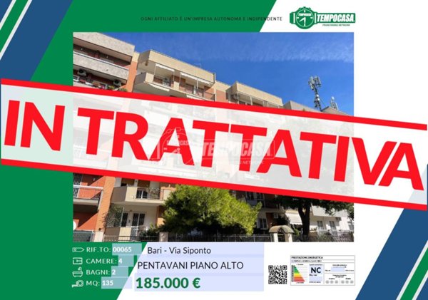 appartamento in vendita a Bari in zona Japigia