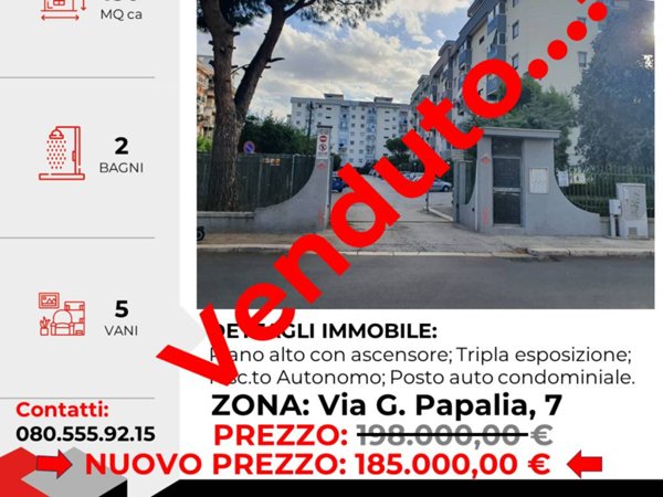 appartamento in vendita a Bari in zona Japigia