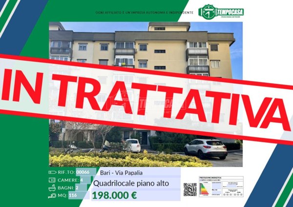 appartamento in vendita a Bari in zona Japigia