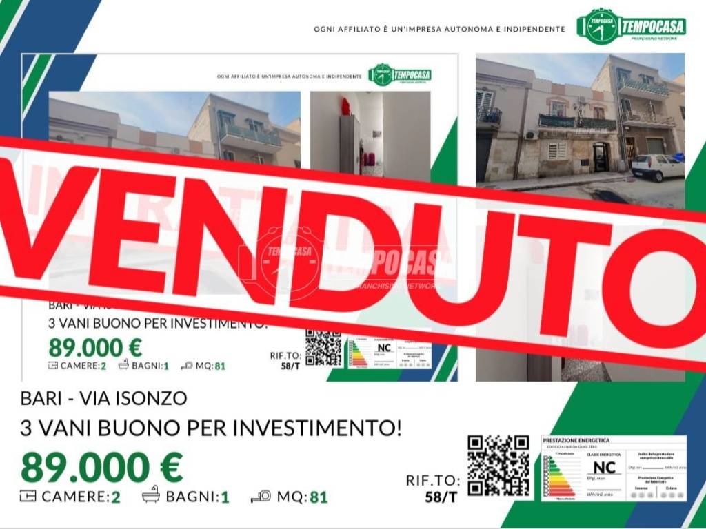 appartamento in vendita a Bari in zona Carrassi
