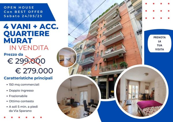 appartamento in vendita a Bari in zona Murat