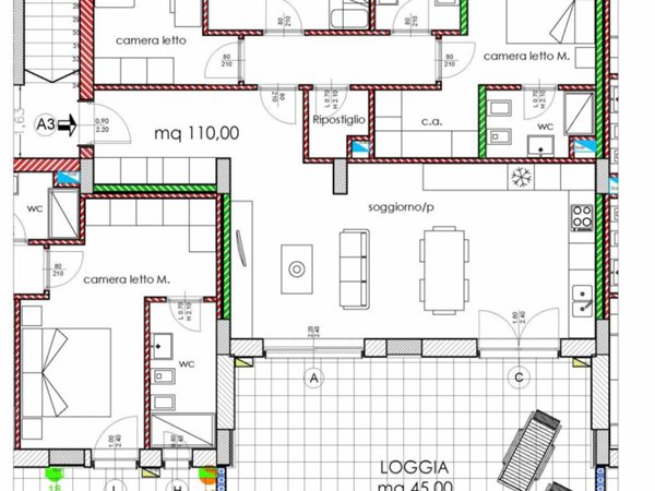 appartamento in vendita a Bari in zona San Giorgio
