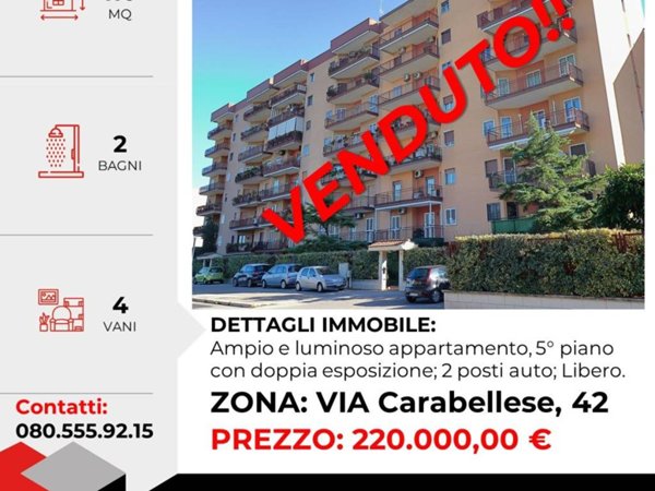 appartamento in vendita a Bari in zona Japigia