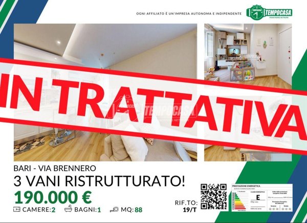 appartamento in vendita a Bari in zona Carrassi