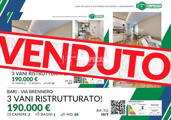 appartamento in vendita a Bari in zona Carrassi